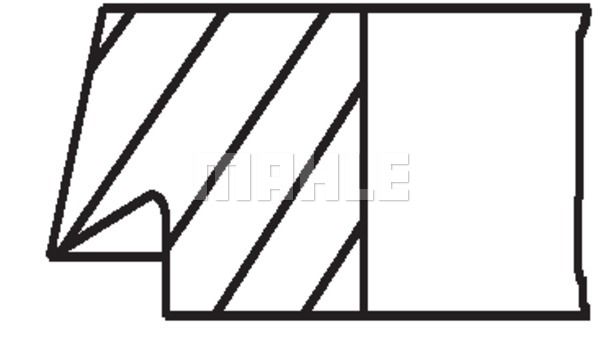 WILMINK GROUP Комплект поршневых колец WG1212849